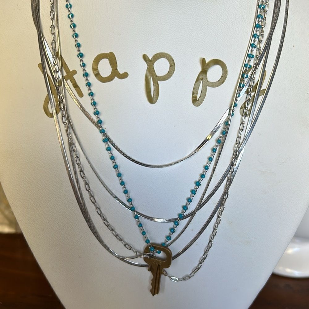 Louis Vuitton Key and lock #313 and 2 layered necklace’s NwT - Picture 3 of 12